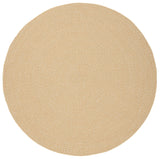Safavieh Braided 5'-0" x 5'-0" Rug in Beige / Tan