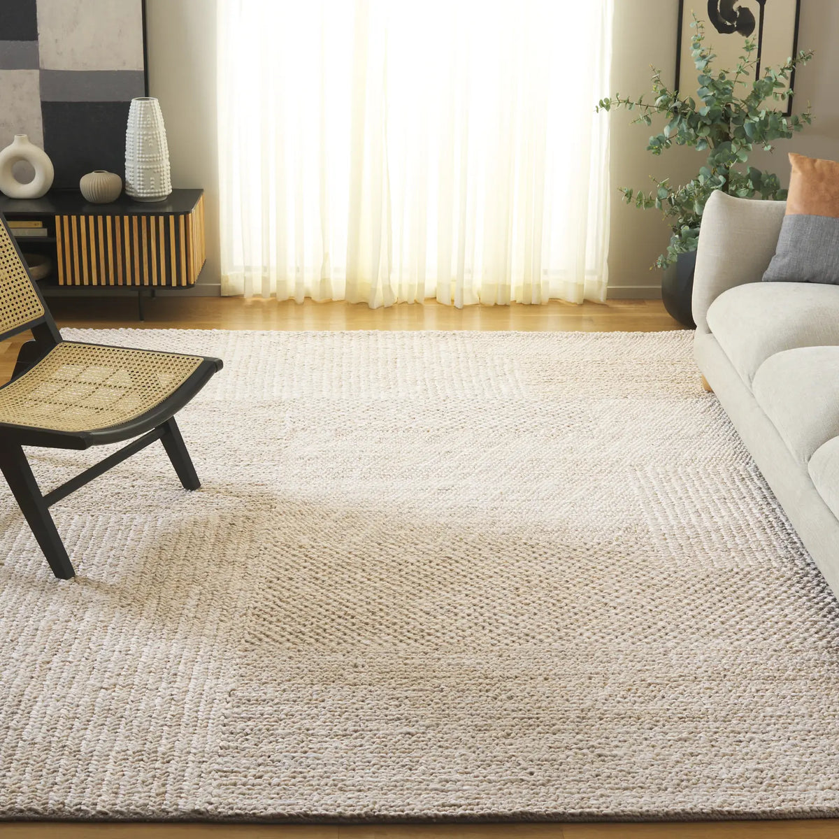 Safavieh Natural Fiber 6'-0" x 9'-0" Rug in Bleach / Ivory
