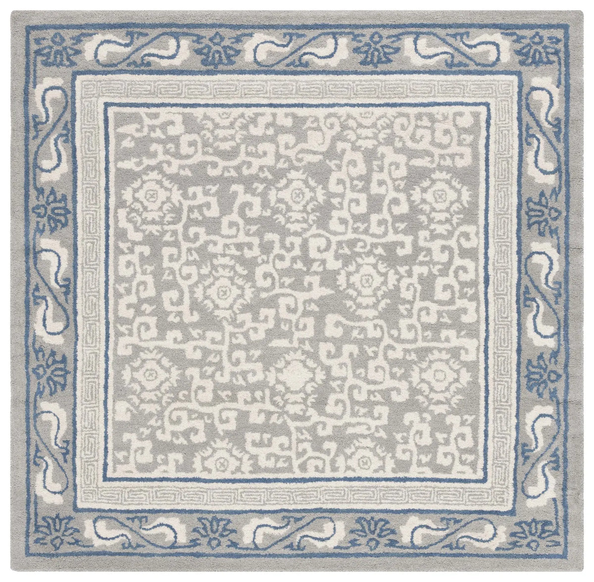 Safavieh Antiquity 6'-0" x 6'-0" Rug in Grey / Ivory