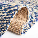 Safavieh Natural Fiber 5'-0" x 8'-0" Rug in Blue / Ivory