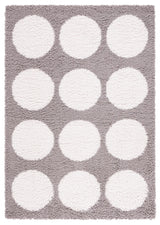 Safavieh Calico Shag 4'-0" x 6'-0" Rug in Grey / Ivory