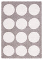 Safavieh Calico Shag 4'-0" x 6'-0" Rug in Grey / Ivory