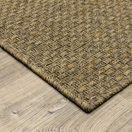 Oriental Weavers Sphinx Karavia 2160N Tan / Tan Rugs - corner detail