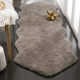 Safavieh Sheep Shag 2'-3" x 8'-0" Rug in Silver