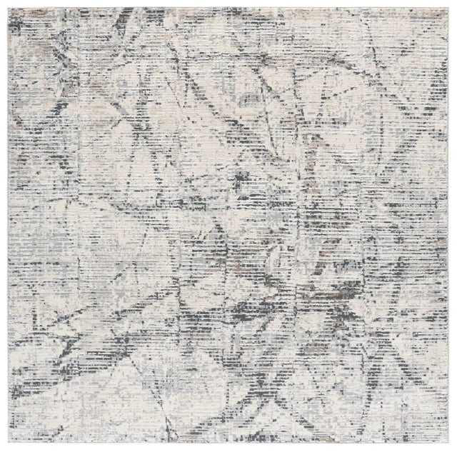 Safavieh Spectrum 6'-7" x 6'-7" Rug in Grey / Ivory