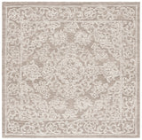 Safavieh Ebony 6'-0" x 6'-0" Rug in Ivory / Dark Grey