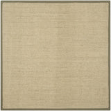 Safavieh Natural Fiber 6'-0" x 6'-0" Rug in Natural / Green