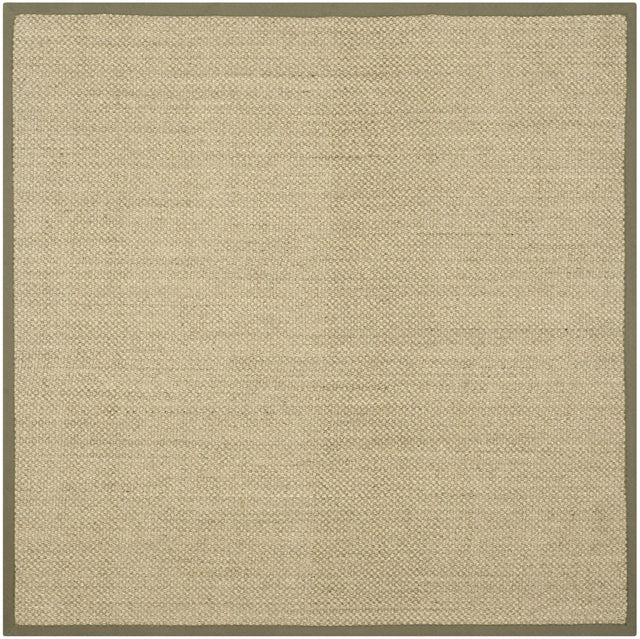 Safavieh Natural Fiber 6'-0" x 6'-0" Rug in Natural / Green