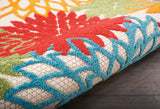 Nourison Aloha ALH05 Machine Made Green Rug