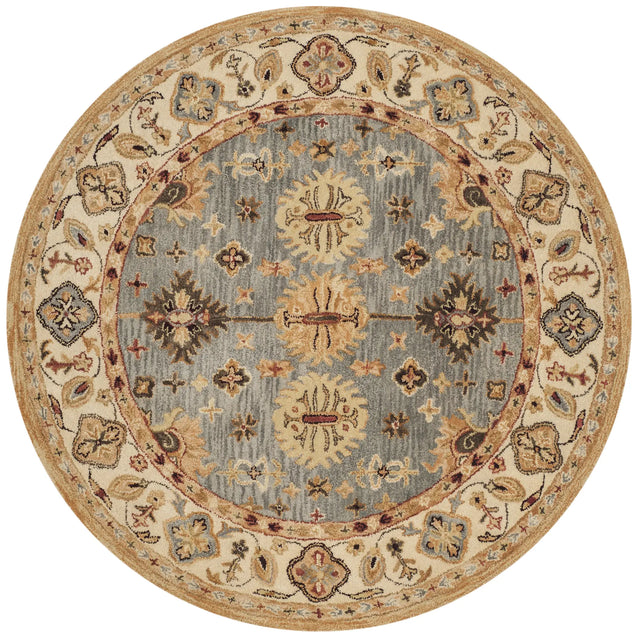 Safavieh Antiquity 6'-0" x 6'-0" Rug in Blue / Ivory