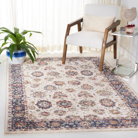 Safavieh Heirloom 700 4'-0" x 6'-0" Rug in Ivory / Navy