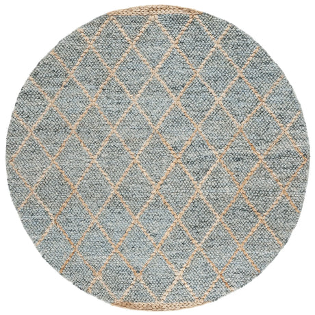 Safavieh Natural Fiber 6'-0" x 6'-0" Rug in Light Blue / Natural