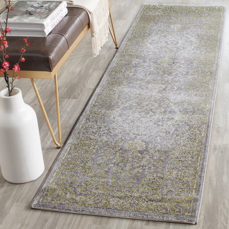 Safavieh Passion 2'-2" x 8'-0" Rug in Grey / Green