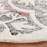 Safavieh Metro 6'-0" x 6'-0" Rug in Red / Ivory