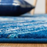 Safavieh Amsterdam 4'-0" x 6'-0" Rug in Navy / Aqua