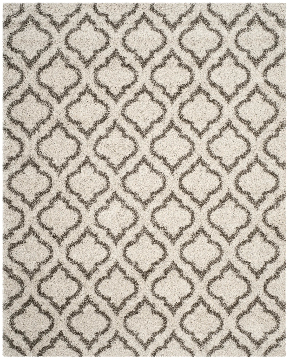 Safavieh Hudson Shag 10'-0" x 14'-0" Rug in Ivory / Grey