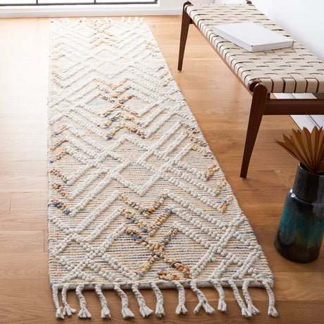 Safavieh Natura 2'-3" x 9'-0" Rug in Ivory / Orange