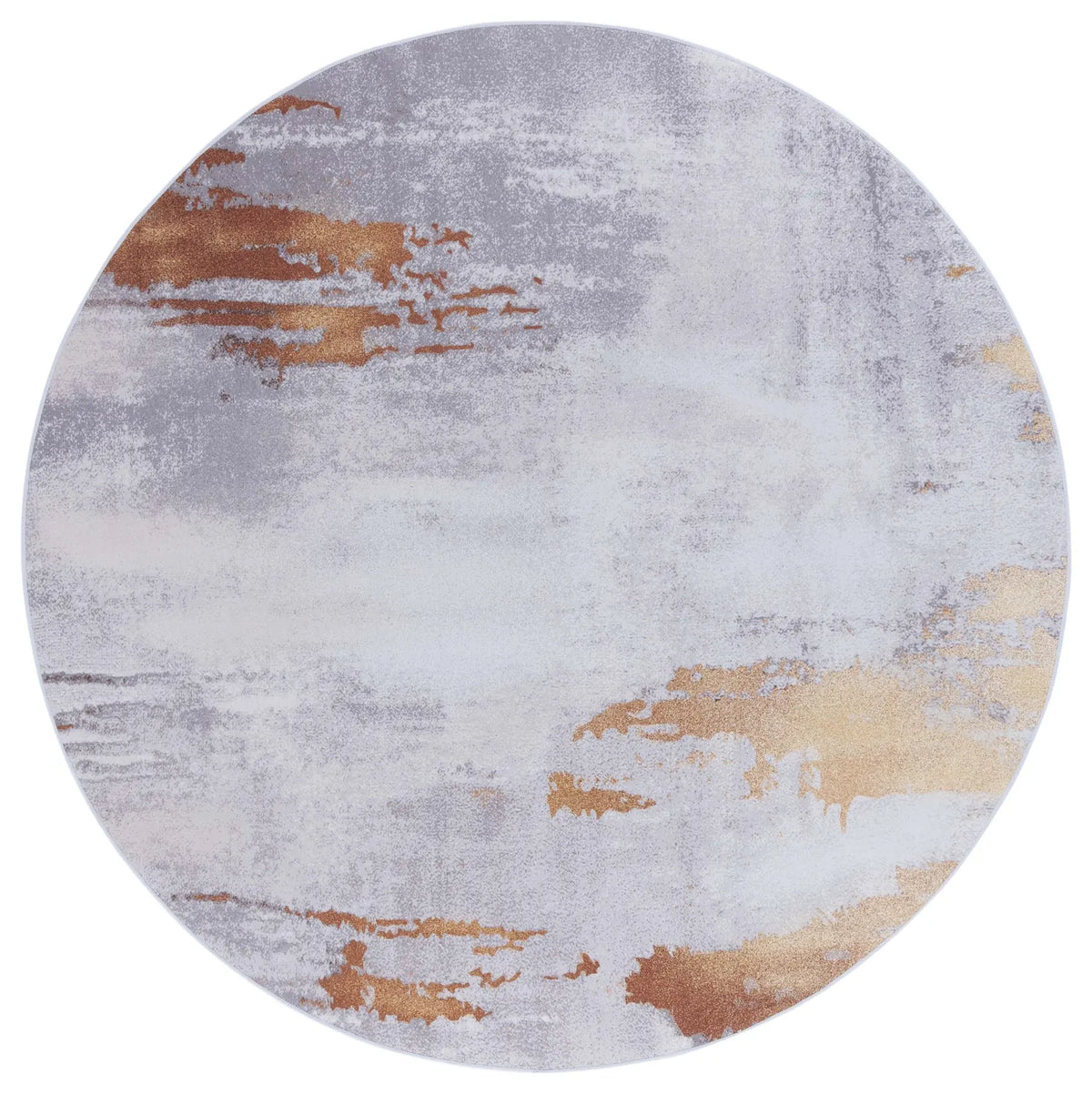 Safavieh Tacoma 6'-0" x 6'-0" Rug in Grey / Rust