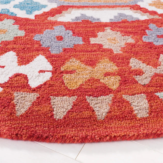Safavieh Aspen 7'-0" x 7'-0" Rug in Red / Ivory