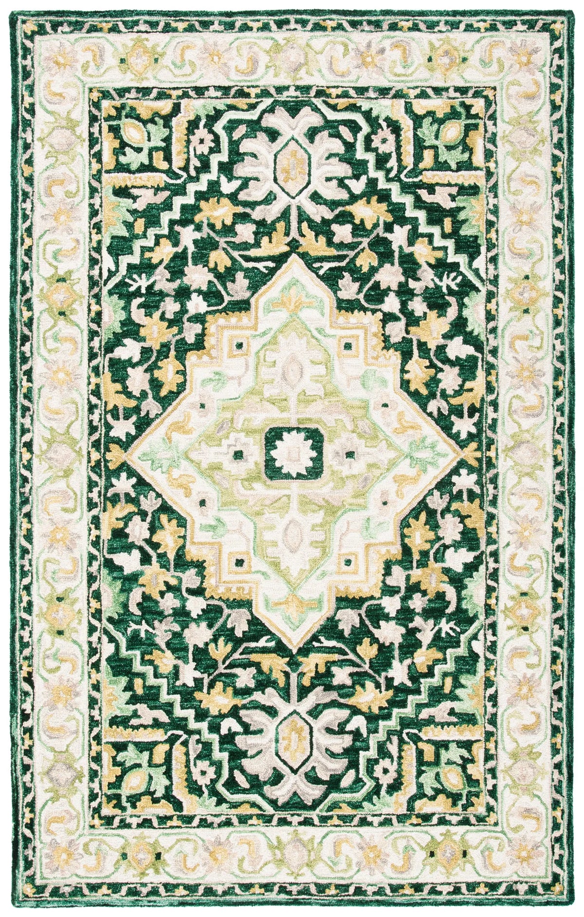 Safavieh Aspen 4'-0" x 6'-0" Rug in Green / Ivory