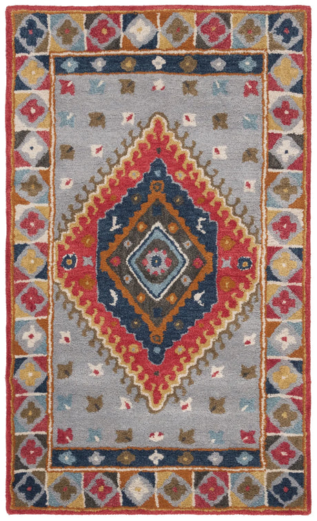 Safavieh Heritage 3'-0" x 5'-0" Rug in Grey / Red