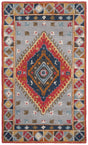 Safavieh Heritage 3'-0" x 5'-0" Rug in Grey / Red