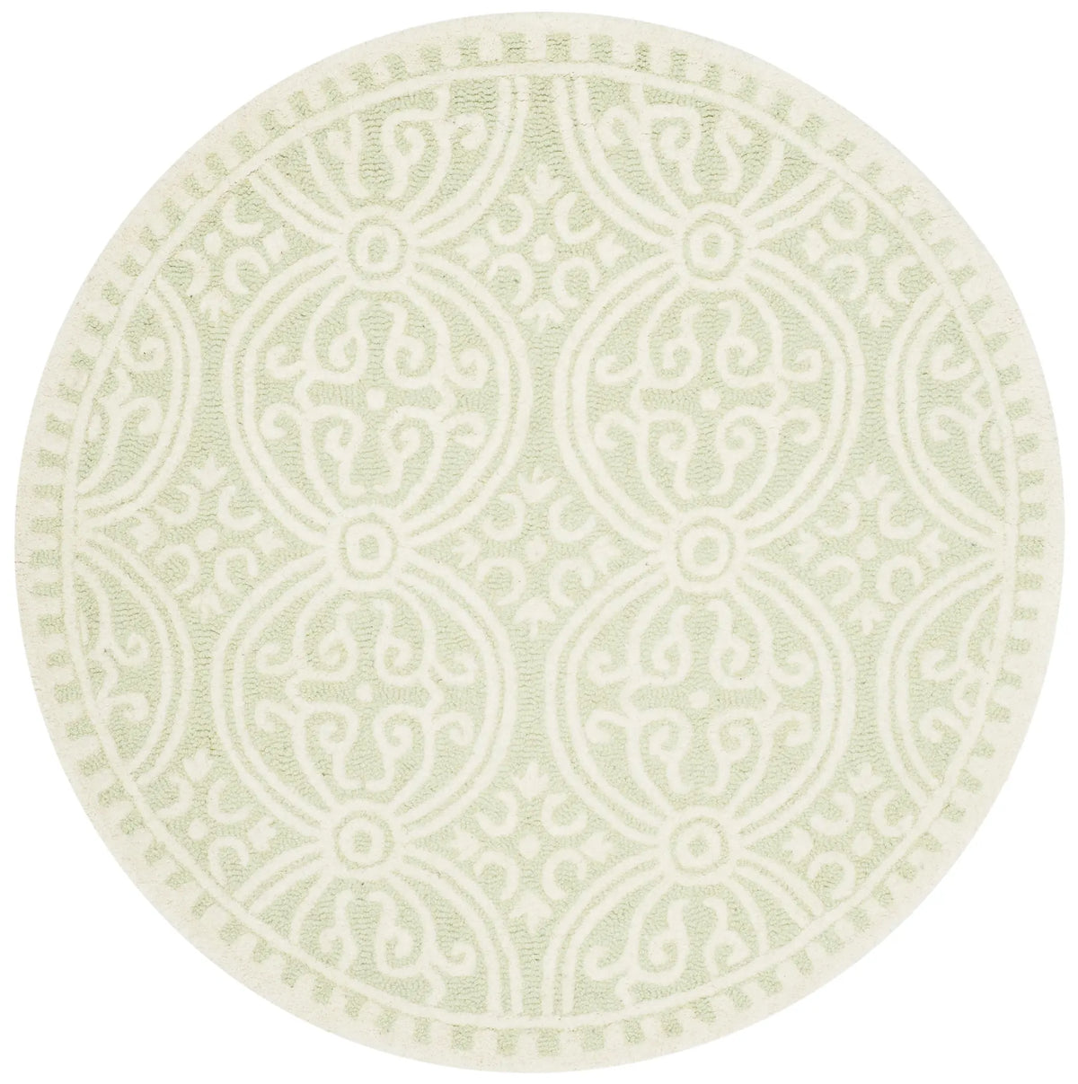 Safavieh Cambridge 4'-0" x 4'-0" Rug in Light Green / Ivory