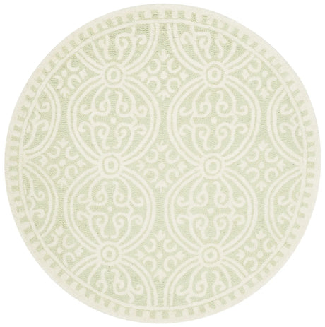Safavieh Cambridge 4'-0" x 4'-0" Rug in Light Green / Ivory