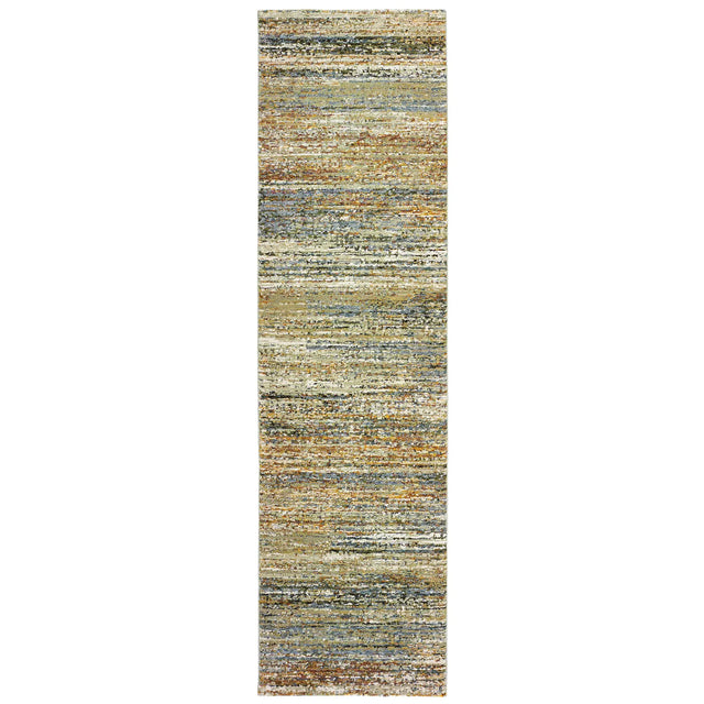Oriental Weavers Sphinx Atlas 8037J Gold/Green Rugs - runner