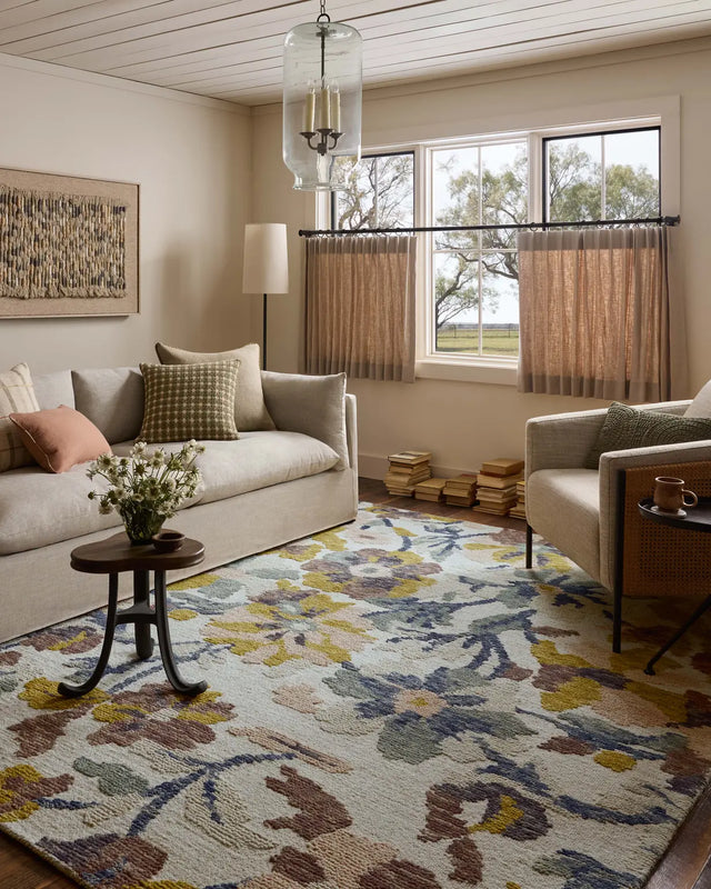 Loloi Tilly TIL-03 Bone / Multi Rug - room scene 3