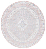 Safavieh Bayside 5'-3" x 5'-3" Rug in Ivory / Blue Pink