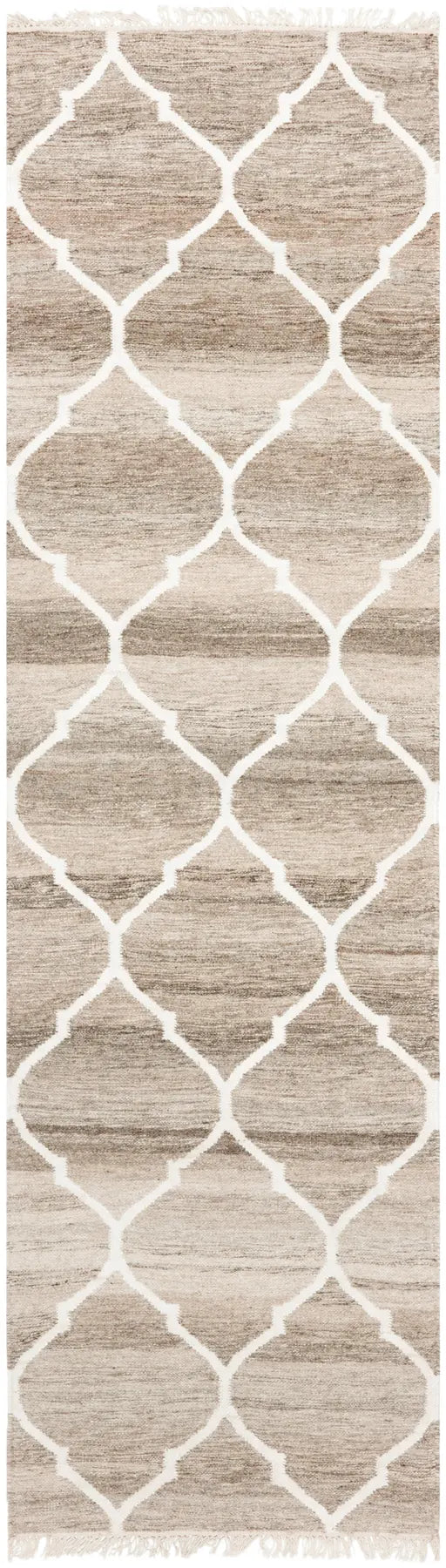 Safavieh Natural Kilim 2'-3" x 10'-0" Rug in Light Grey / Ivory