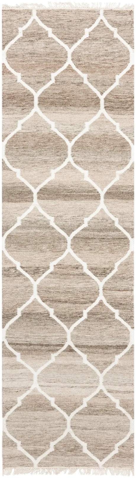 Safavieh Natural Kilim 2'-3" x 10'-0" Rug in Light Grey / Ivory