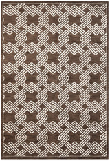 Safavieh Mosaic 4'-0" x 6'-0" Rug in Brown / Creme