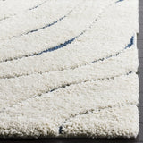 Safavieh Florida Shag 5'-3" x 7'-6" Rug in Cream / Blue