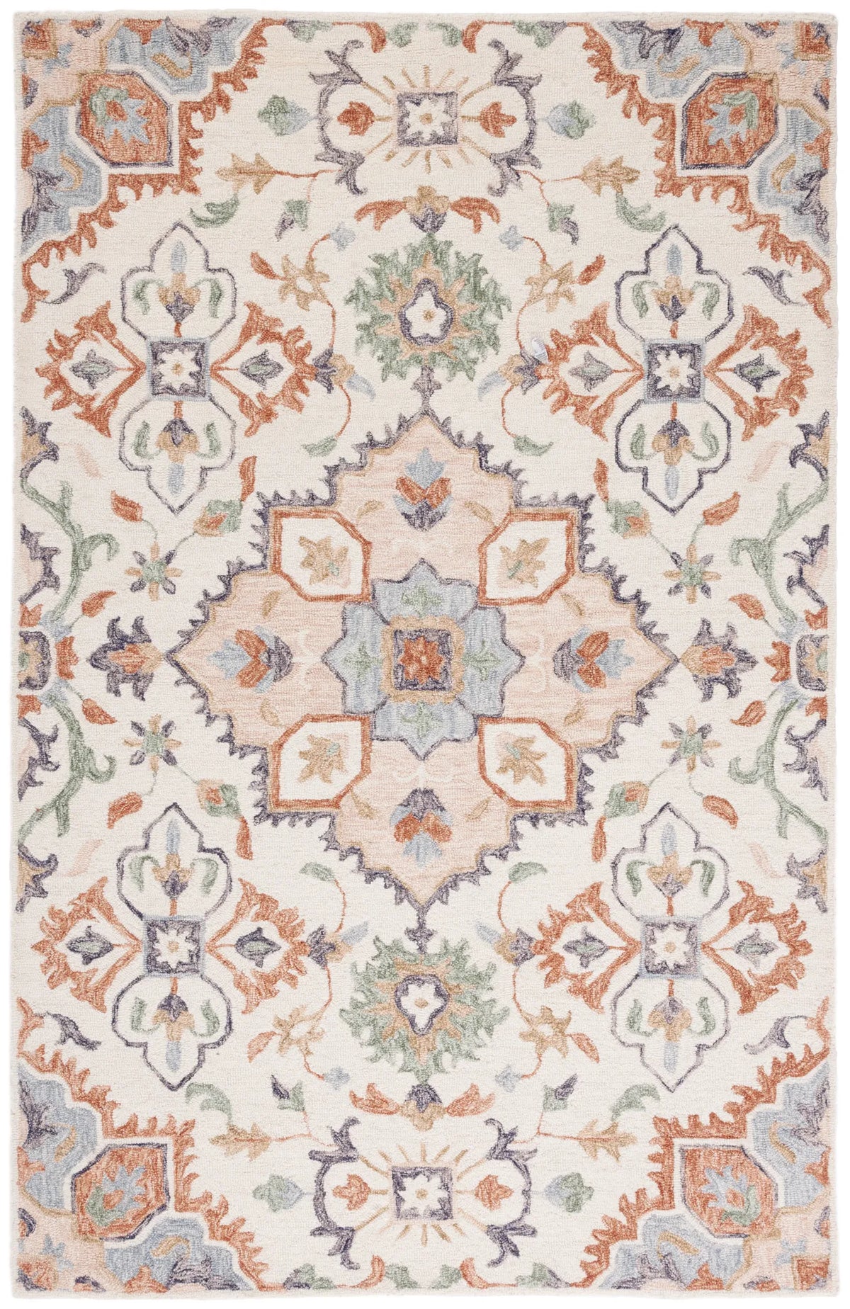 Safavieh Metro 4'-0" x 6'-0" Rug in Ivory / Green