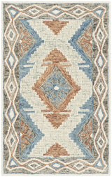 Safavieh Micro-Loop 2'-6" x 4'-0" Rug in Blue / Beige