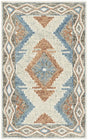 Safavieh Micro-Loop 2'-6" x 4'-0" Rug in Blue / Beige