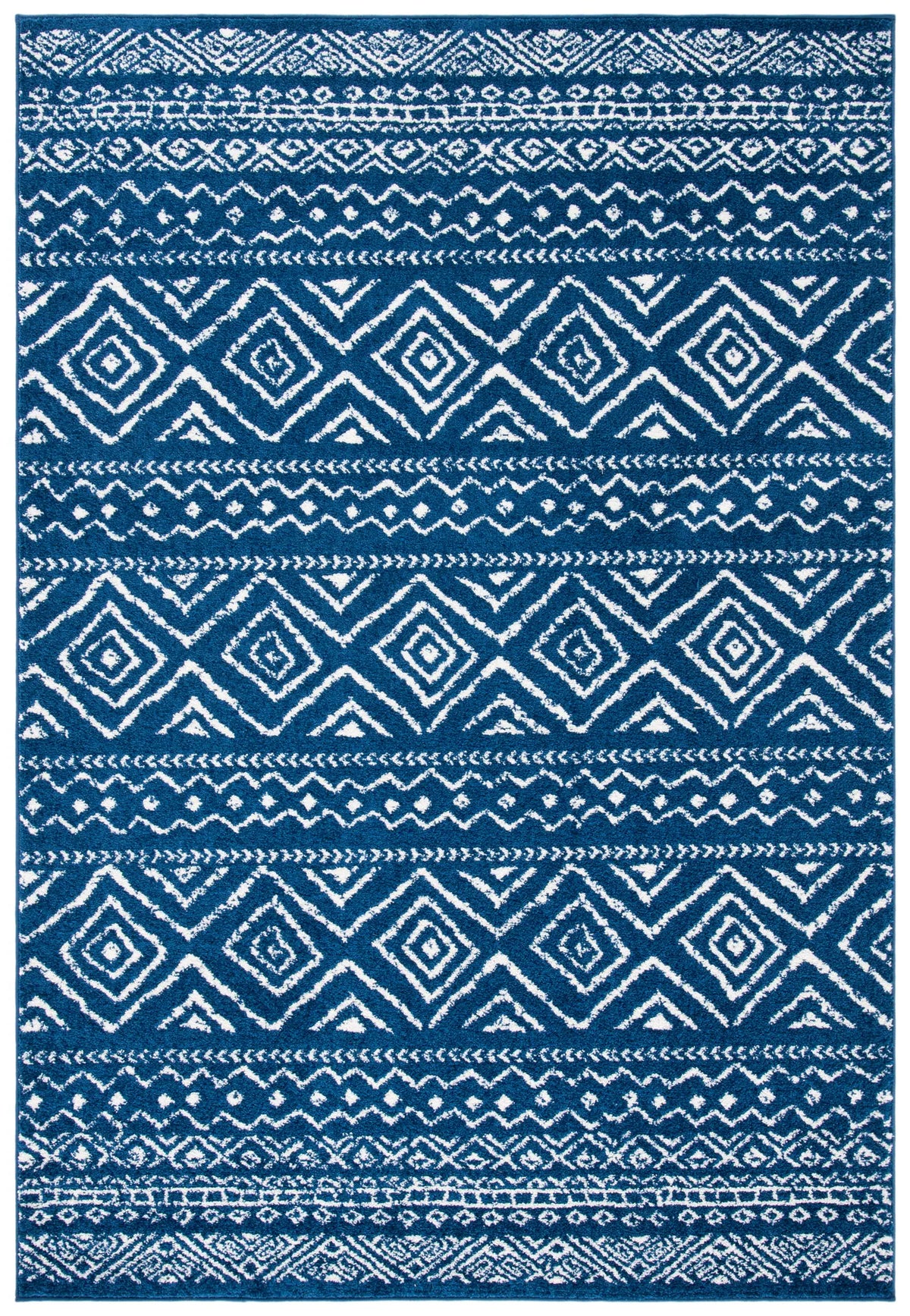 Safavieh Tulum 4'-0" x 6'-0" Rug in Navy / Ivory