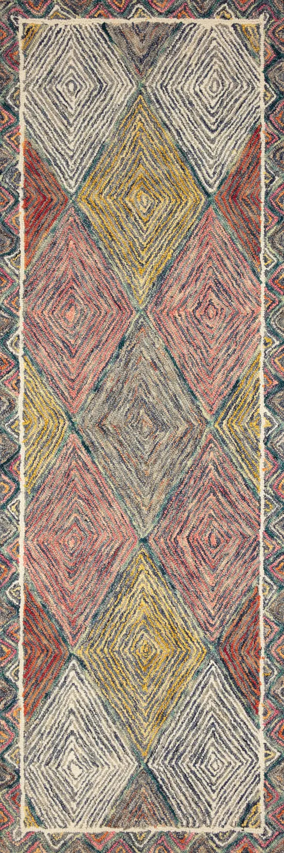 Loloi Spectrum Spe-02 Turquoise/Fiesta Rugs - runner flat