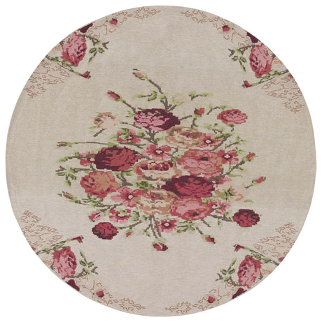Safavieh Classic Vintage 6'-0" x 6'-0" Rug in Beige / Red