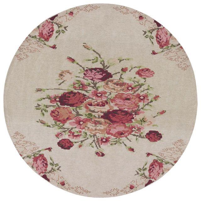 Safavieh Classic Vintage 6'-0" x 6'-0" Rug in Beige / Red