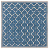 Safavieh Beach House 6'-7" x 6'-7" Rug in Blue / Ivory