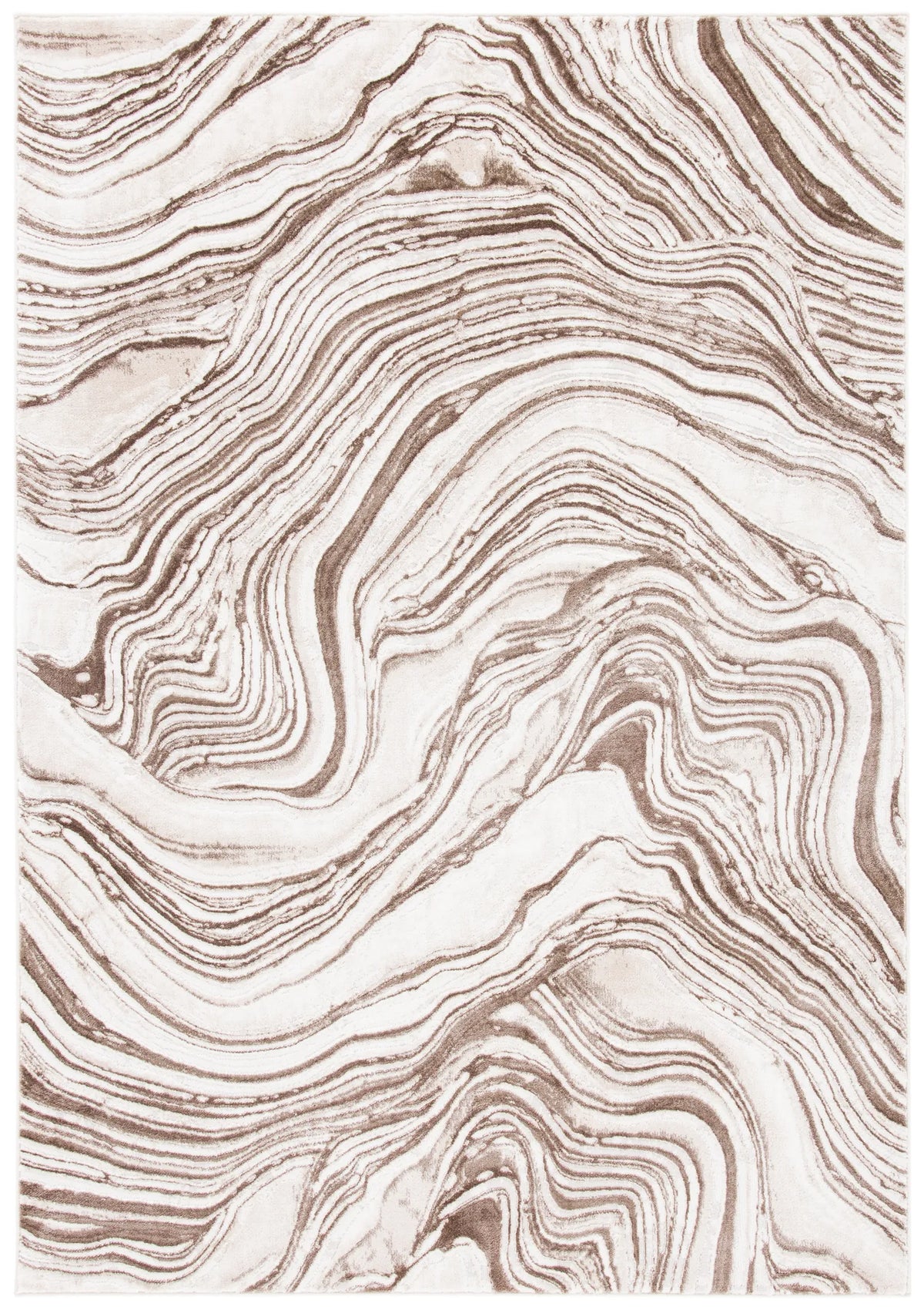 Safavieh Meadow 500 4'-0" x 6'-0" Rug in Beige / Brown