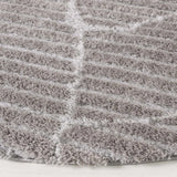 Safavieh Tahoe Shag 6'-7" x 6'-7" Rug in Grey / Ivory