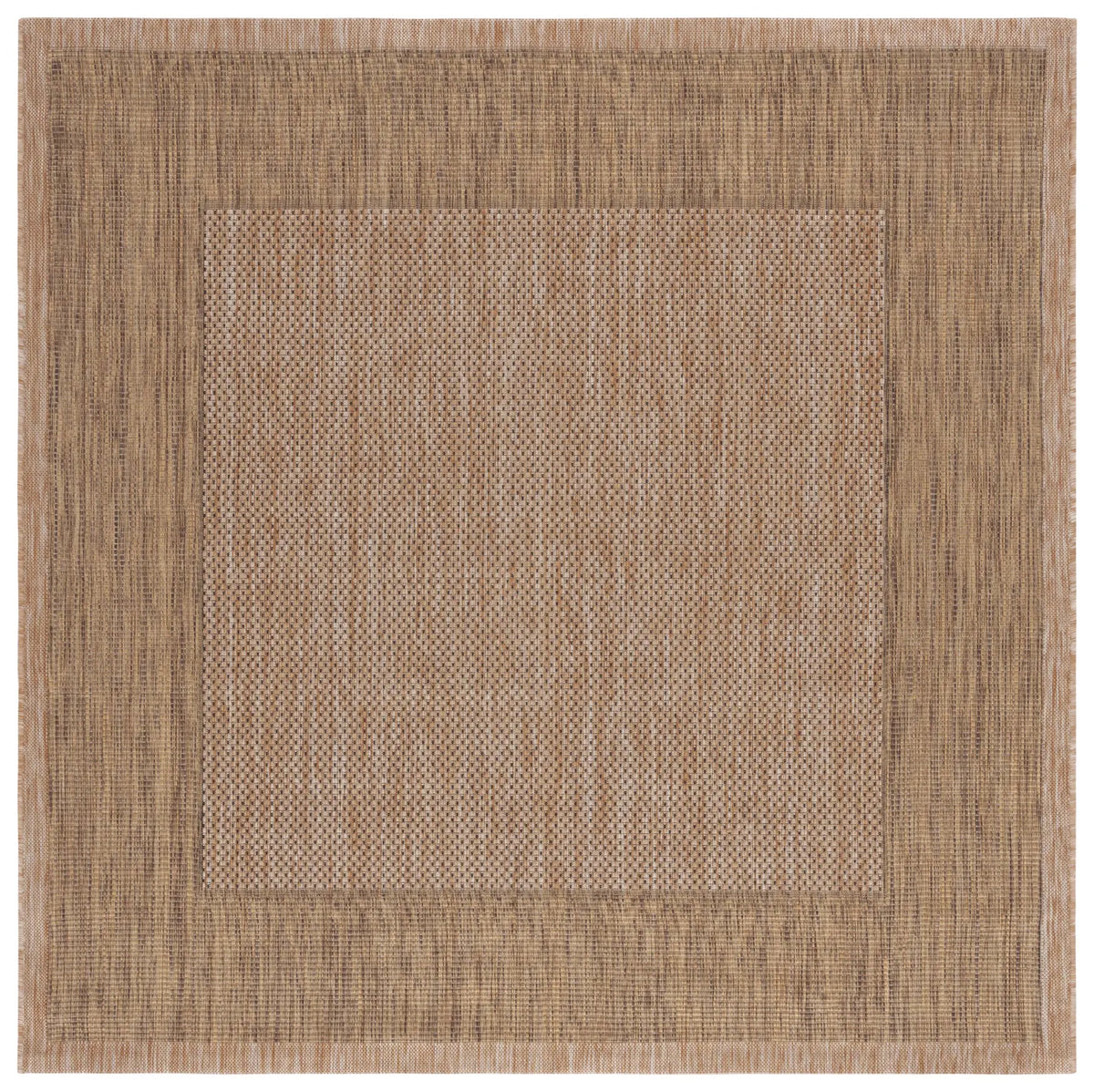 Safavieh Courtyard 6'-7" x 6'-7" Rug in Natural / Gold