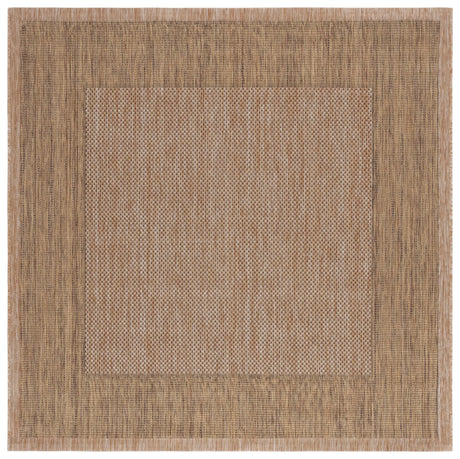 Safavieh Courtyard 6'-7" x 6'-7" Rug in Natural / Gold