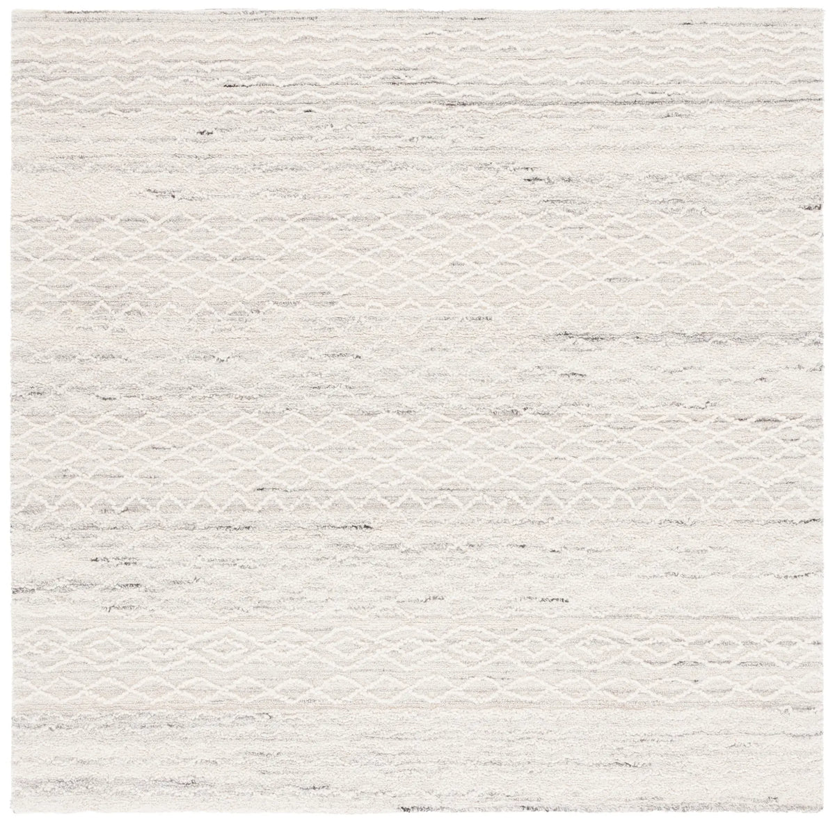 Safavieh Ebony 6'-0" x 6'-0" Rug in Light Grey / Ivory