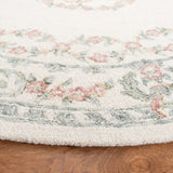 Safavieh Aubusson 6'-0" x 6'-0" Rug in Ivory / Pink