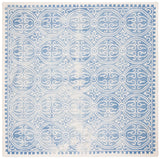 Safavieh Dip Dye 7'-0" x 7'-0" Rug in Blue / Ivory